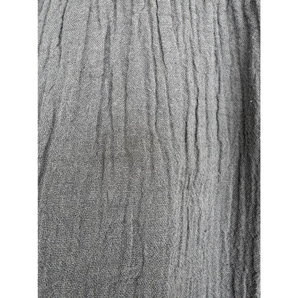 ATELIERS FRANCAIS DE CONFECTION Size TU Gray Gauze Asymmetrical Skirt Boho READ - Picture 14 of 16